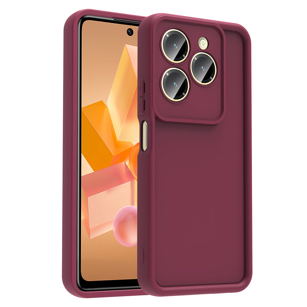 İnfinix Hot 40 Pro Kılıf Kamera Korumalı Zore Ananas Kapak Pembe