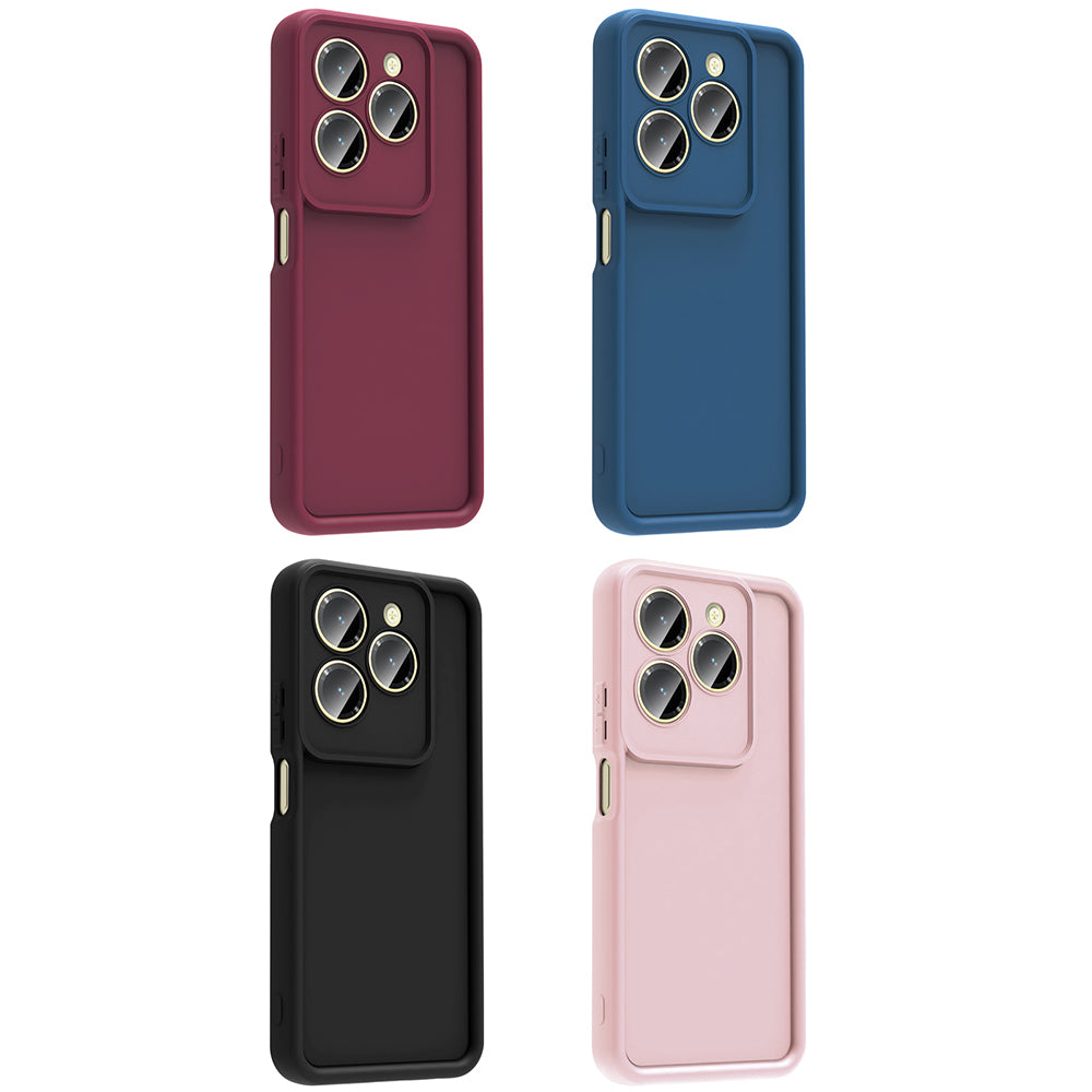 İnfinix Hot 40 Pro Kılıf Kamera Korumalı Zore Ananas Kapak Siyah
