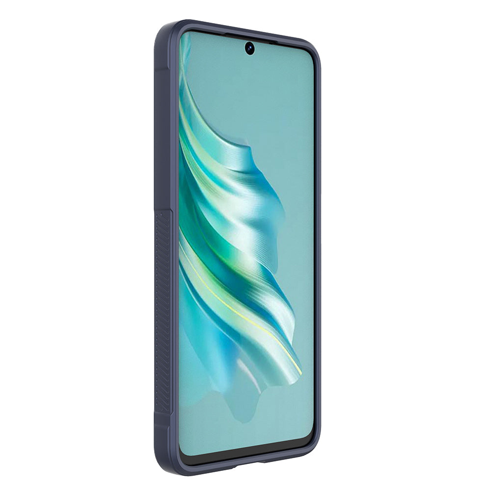 İnfinix Hot 40i Kılıf Esnek TPU Oyuklu Arka Yüzey Tasarımlı Zore Etnik Silikon Kapak Koyu Yeşil