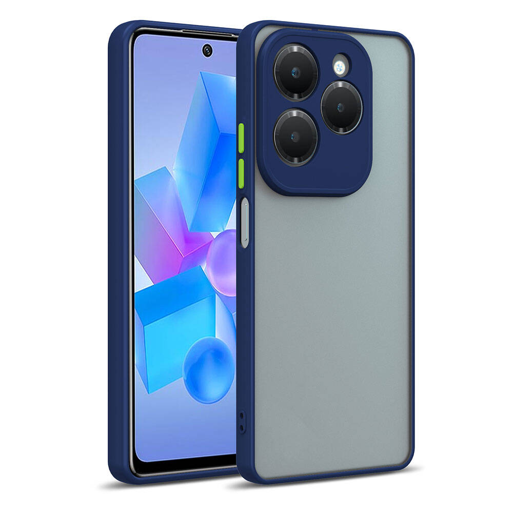 İnfinix Hot 40i Kılıf Zore Hux Kapak Siyah