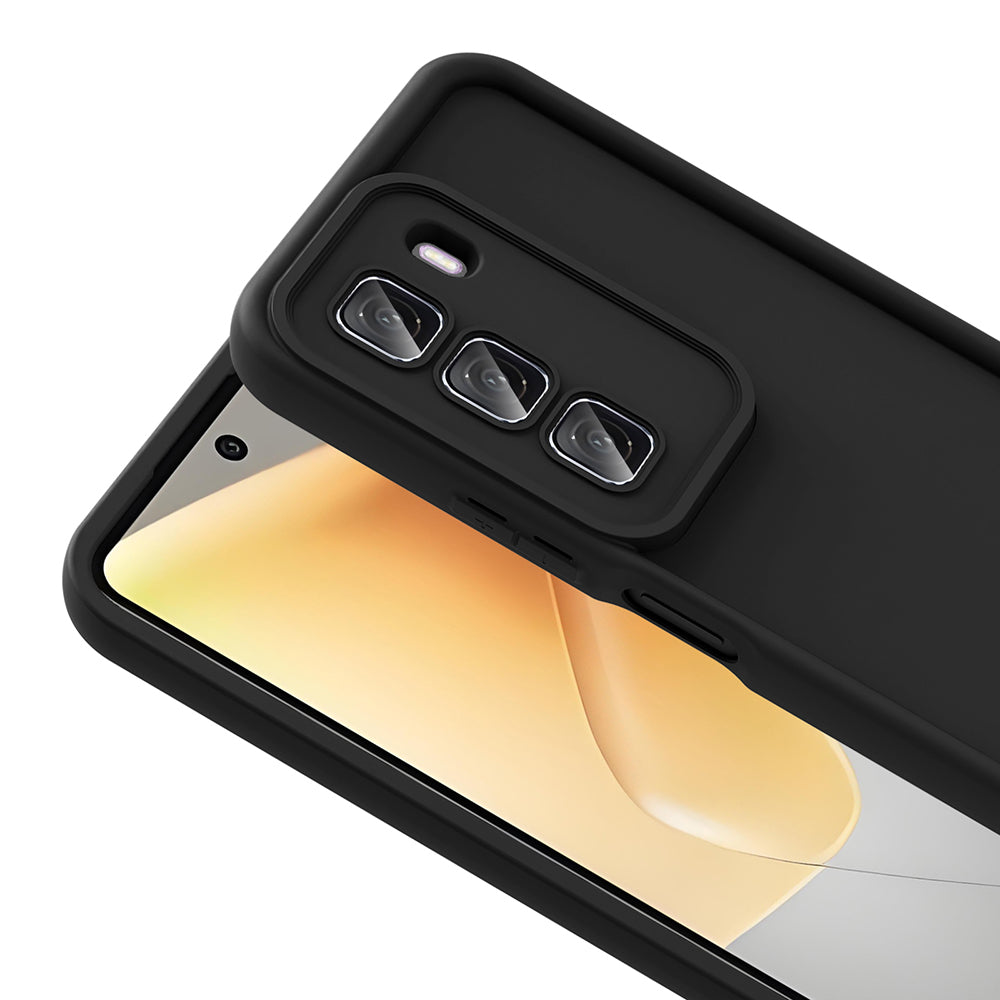 İnfinix Hot 50 4G Kılıf Kamera Korumalı Zore Ananas Kapak Siyah