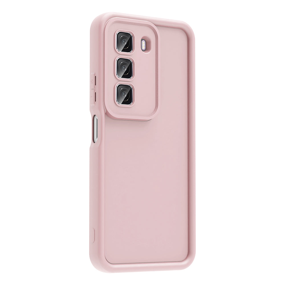 İnfinix Hot 50 4G Kılıf Kamera Korumalı Zore Ananas Kapak Mürdüm