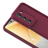 İnfinix Hot 50 4G Kılıf Kamera Korumalı Zore Ananas Kapak Mürdüm