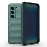 İnfinix Hot 50 Pro 4G Kılıf Esnek TPU Oyuklu Arka Yüzey Tasarımlı Zore Etnik Silikon Kapak Lacivert