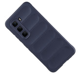 İnfinix Hot 50 Pro 4G Kılıf Esnek TPU Oyuklu Arka Yüzey Tasarımlı Zore Etnik Silikon Kapak Koyu Yeşil