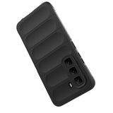 İnfinix Hot 50 Pro 4G Kılıf Esnek TPU Oyuklu Arka Yüzey Tasarımlı Zore Etnik Silikon Kapak Lacivert