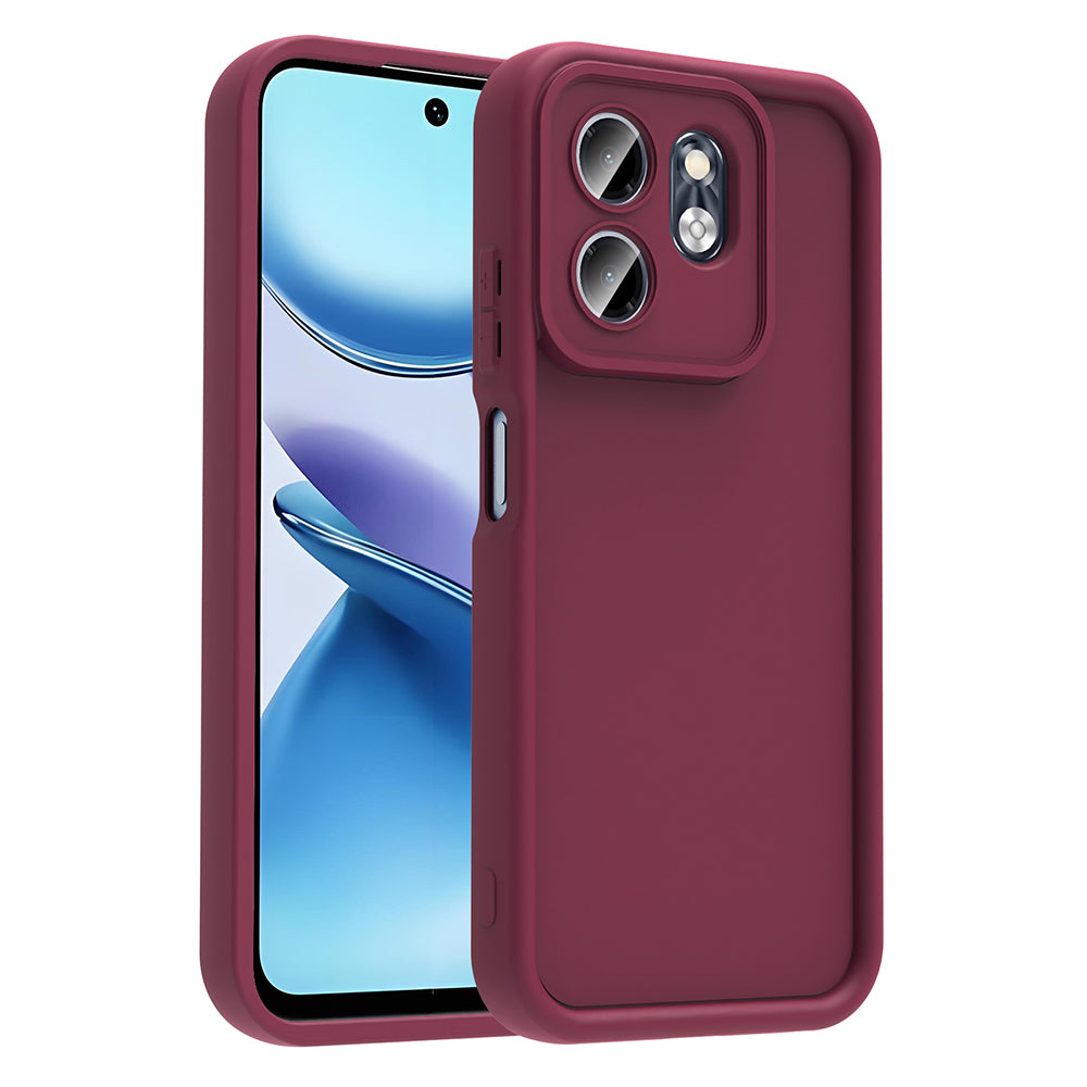 İnfinix Hot 50İ Kılıf Kamera Korumalı Zore Ananas Kapak Mürdüm