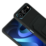 İnfinix Hot 60i 5G Kılıf Kartlıklı TPU Zore Bikart Kapak Siyah
