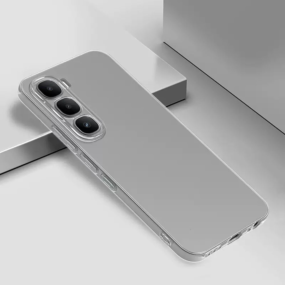 İnfinix Hot 60i Kılıf Zore Süper Silikon Kapak Şeffaf