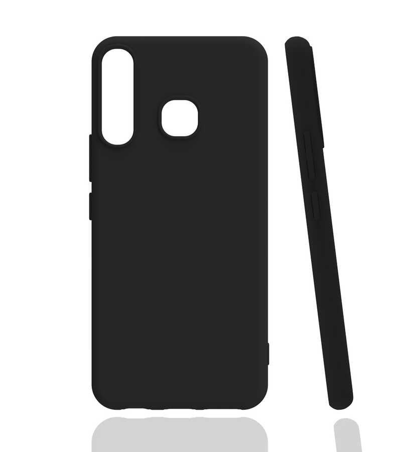 İnfinix Hot 8 Kılıf Zore Biye Silikon Siyah