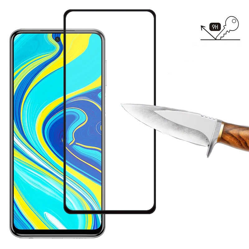 İnfinix Note 10 Davin 5D Cam Ekran Koruyucu Siyah