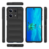 İnfinix Note 30 4G Kılıf Esnek TPU Oyuklu Arka Yüzey Tasarımlı Zore Etnik Silikon Kapak Koyu Yeşil