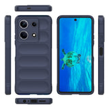 İnfinix Note 30 4G Kılıf Esnek TPU Oyuklu Arka Yüzey Tasarımlı Zore Etnik Silikon Kapak Koyu Yeşil