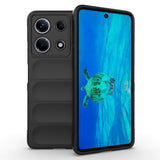 İnfinix Note 30 4G Kılıf Esnek TPU Oyuklu Arka Yüzey Tasarımlı Zore Etnik Silikon Kapak Siyah