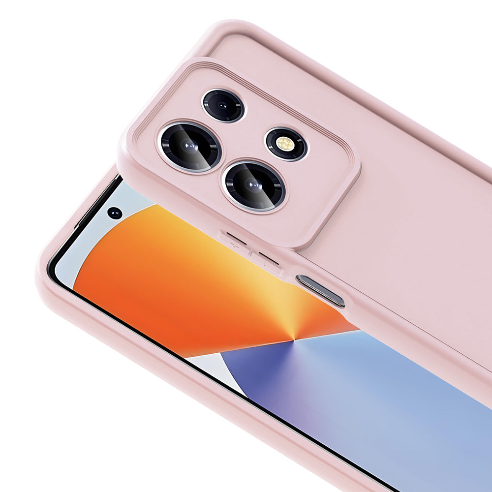 İnfinix Note 30 4G Kılıf Kamera Korumalı Zore Ananas Kapak Pembe