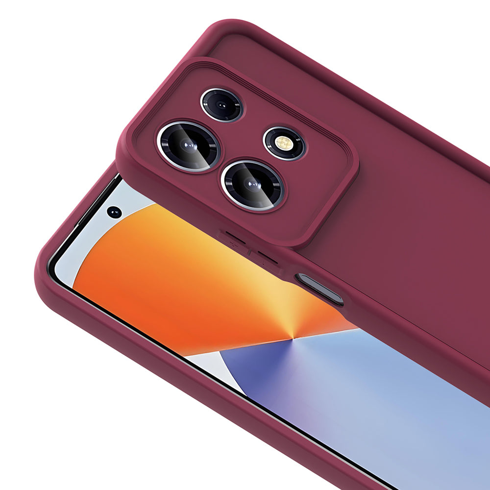 İnfinix Note 30 4G Kılıf Kamera Korumalı Zore Ananas Kapak Mürdüm