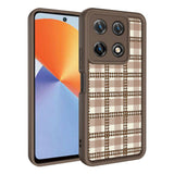 İnfinix Note 30 Pro Kılıf Kamera Korumalı Baskılı Arka Yüzey Zore Klas Kapak Koyu Kahve