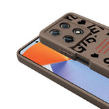 İnfinix Note 30 Pro Kılıf Kamera Korumalı Baskılı Arka Yüzey Zore Klas Kapak Açık Kahve