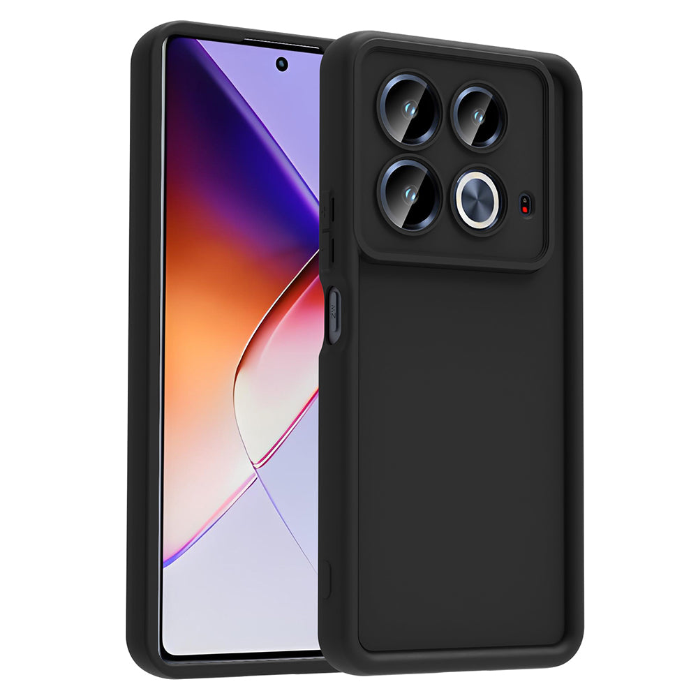 İnfinix Note 40 4G Kılıf Kamera Korumalı Zore Ananas Kapak Siyah