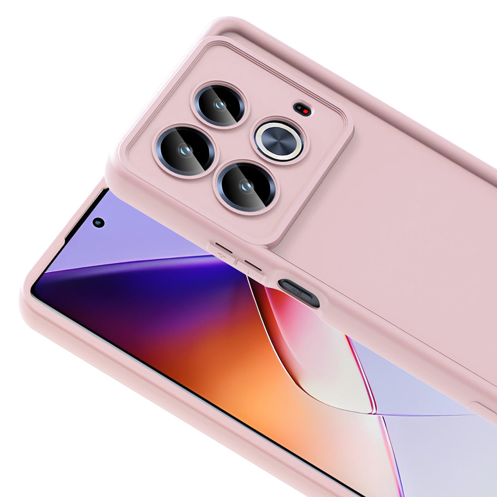 İnfinix Note 40 Pro Kılıf Kamera Korumalı Zore Ananas Kapak Pembe