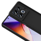 İnfinix Note 40 Pro Kılıf Kamera Korumalı Zore Ananas Kapak Mürdüm