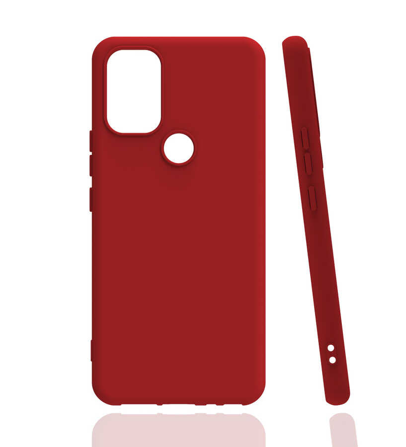 İnfinix Smart 5 Kılıf Zore Biye Silikon Kırmızı