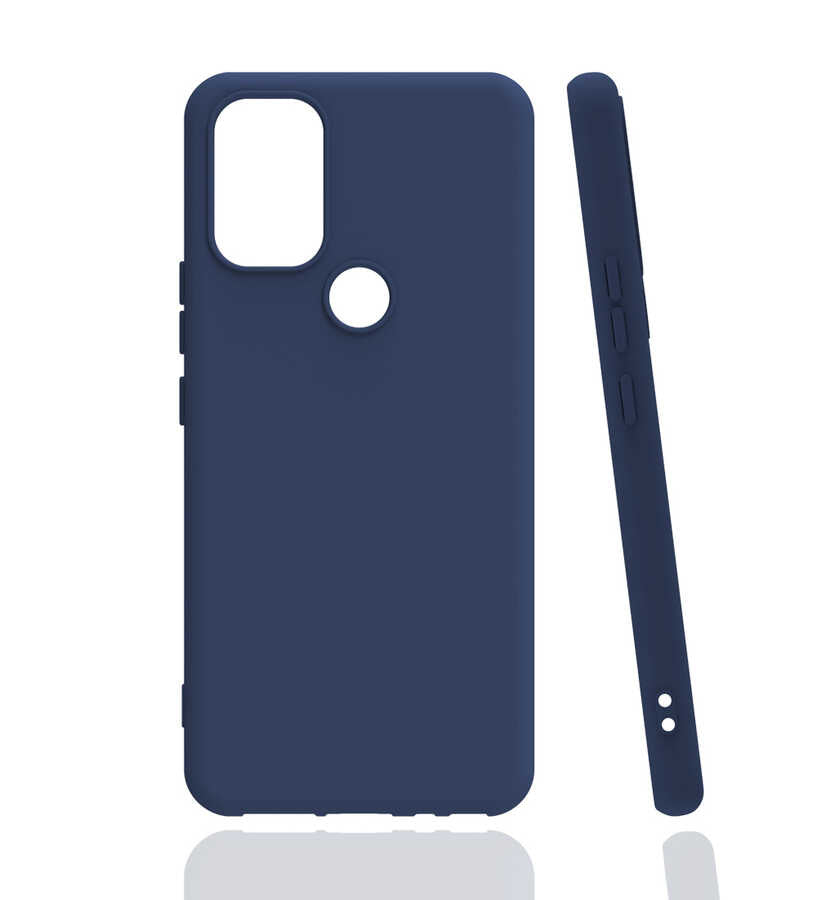 İnfinix Smart 5 Kılıf Zore Biye Silikon Lacivert
