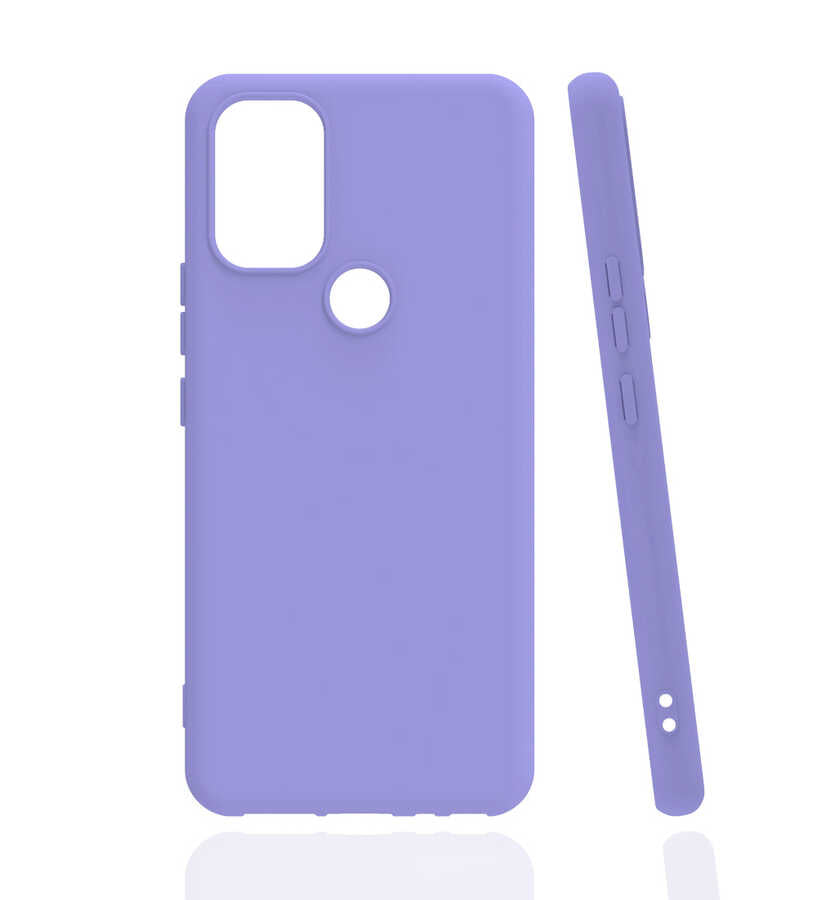 İnfinix Smart 5 Kılıf Zore Biye Silikon Lila