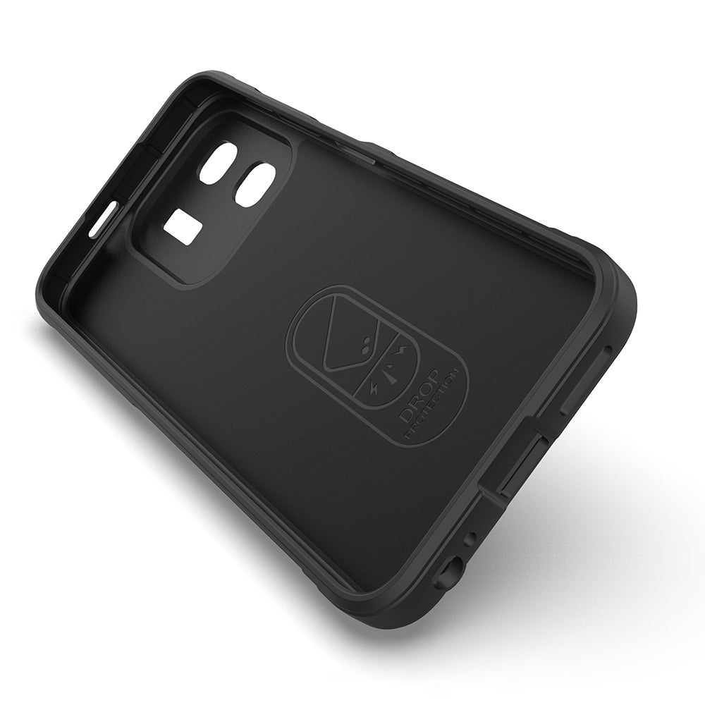 İnfinix Smart 9 Kılıf Esnek TPU Oyuklu Arka Yüzey Tasarımlı Zore Etnik Silikon Kapak Lacivert