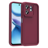 İnfinix Smart 9 Kılıf Kamera Korumalı Zore Ananas Kapak Mürdüm
