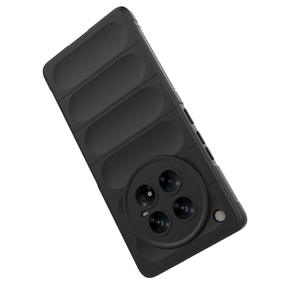 İnfinix Zero 40 5G Kılıf Esnek TPU Oyuklu Arka Yüzey Tasarımlı Zore Etnik Silikon Kapak Koyu Yeşil