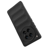İnfinix Zero 40 5G Kılıf Esnek TPU Oyuklu Arka Yüzey Tasarımlı Zore Etnik Silikon Kapak Siyah