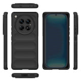 İnfinix Zero 40 5G Kılıf Esnek TPU Oyuklu Arka Yüzey Tasarımlı Zore Etnik Silikon Kapak Siyah