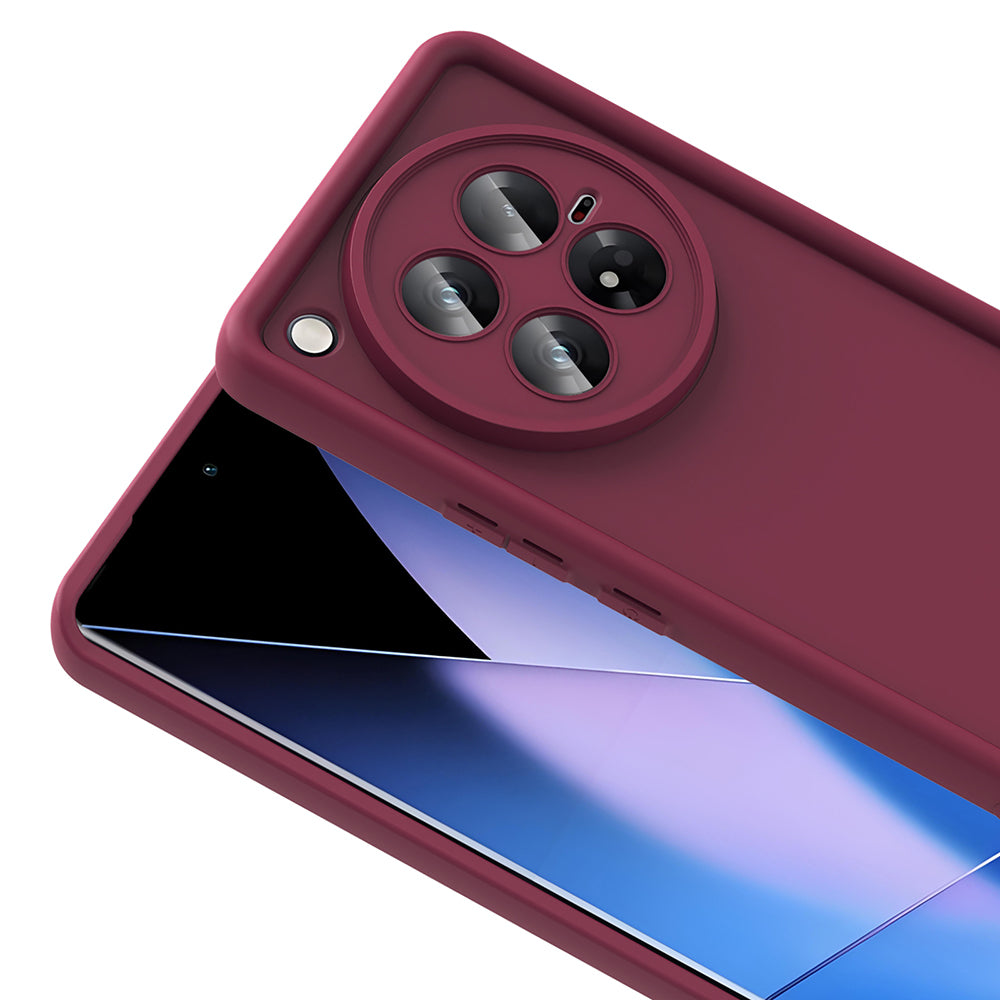 İnfinix Zero 40 5G Kılıf Kamera Korumalı Zore Ananas Kapak Mürdüm