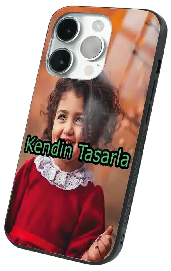 iPhone 13 Pro Max Kılıf Tasarla Tamperli Glossy Cam Kapak