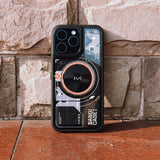 iPhone 15 Pro Max Kılıf Özelleştirilebilir 3 Fonksiyonlu Bluetooth Bağlantılı Bitmo Lab Bangcase Akıllı M-safe Kapak Siyah