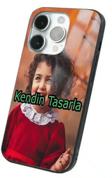 iPhone 15 Pro Kılıf Tasarla Tamperli Glossy Cam Kapak