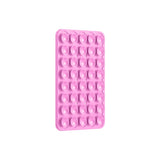Kare Öpücüklü 01 Silikon Telefon Tutucu Pembe