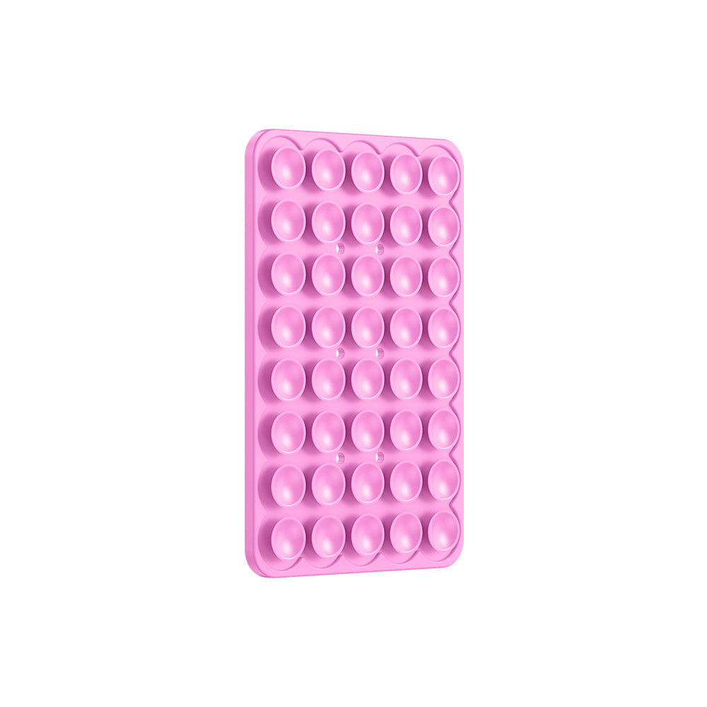 Kare Öpücüklü 01 Silikon Telefon Tutucu Pembe