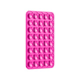 Kare Öpücüklü 01 Silikon Telefon Tutucu Açık Pembe