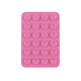 Kare Öpücüklü 03 Çift Taraflı Silikon Tutucu 5,50cm x 8cm Pembe