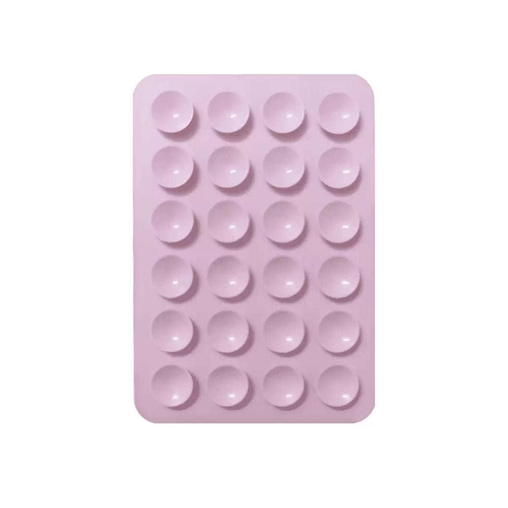 Kare Öpücüklü 03 Çift Taraflı Silikon Tutucu 5,50cm x 8cm Açık Pembe