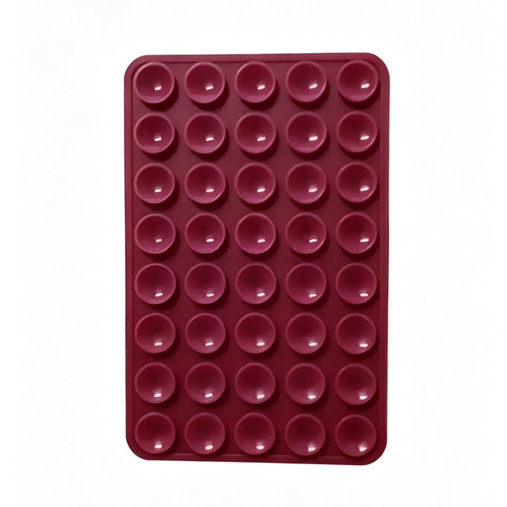 Kare Öpücüklü 03 Çift Taraflı Silikon Tutucu 5,50cm x 8cm Mürdüm