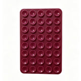 Kare Öpücüklü 03 Çift Taraflı Silikon Tutucu 5,50cm x 8cm Mürdüm