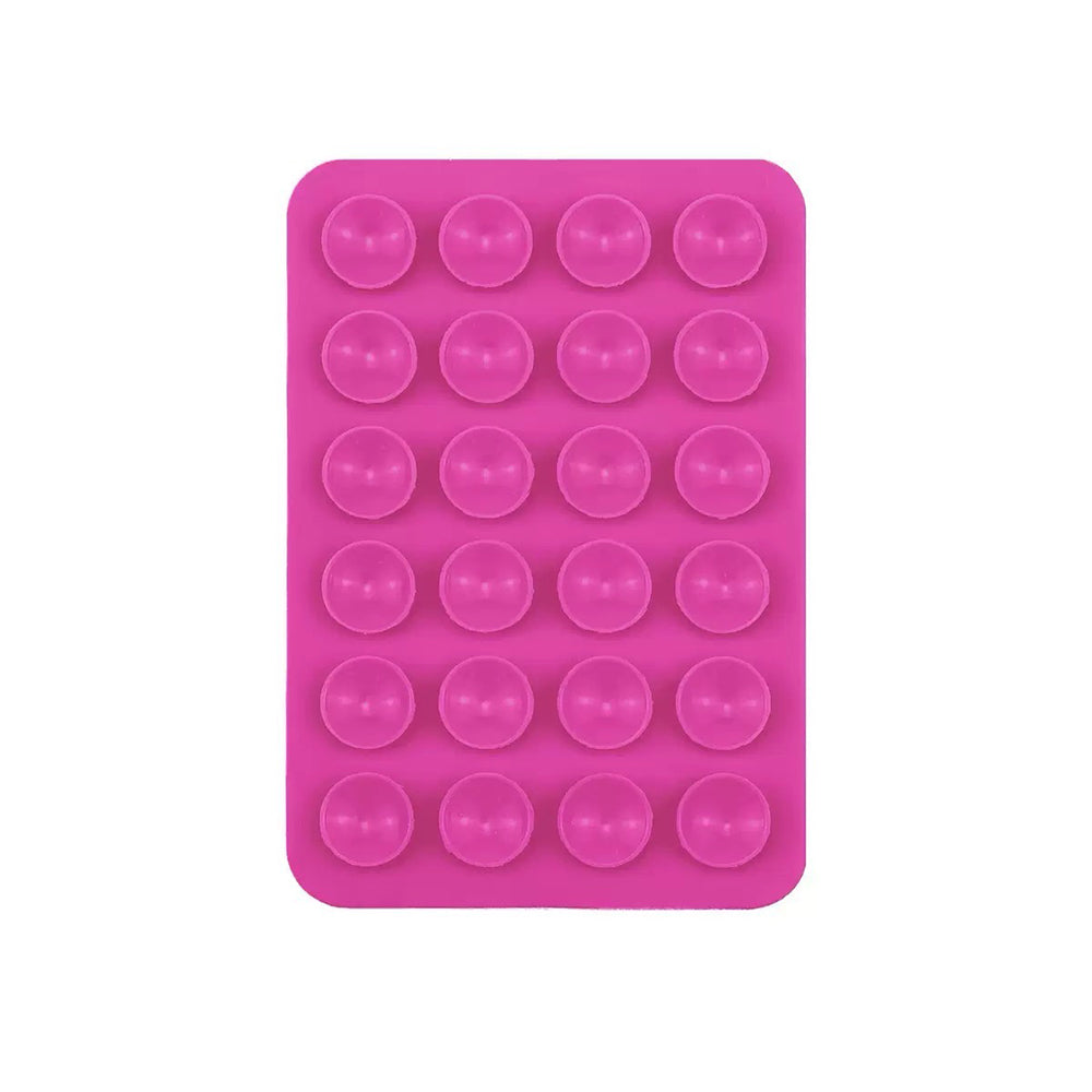 Kare Öpücüklü Silikon Tutucu 5,50cm x 8cm Pembe Koyu