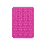 Kare Öpücüklü Silikon Tutucu 5,50cm x 8cm Pembe Koyu