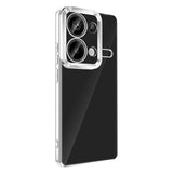 Xiaomi Redmi Note 13 Pro 4G Kılıf Kamera Korumalı Logo Gösteren Zore Omega Kapak Gold