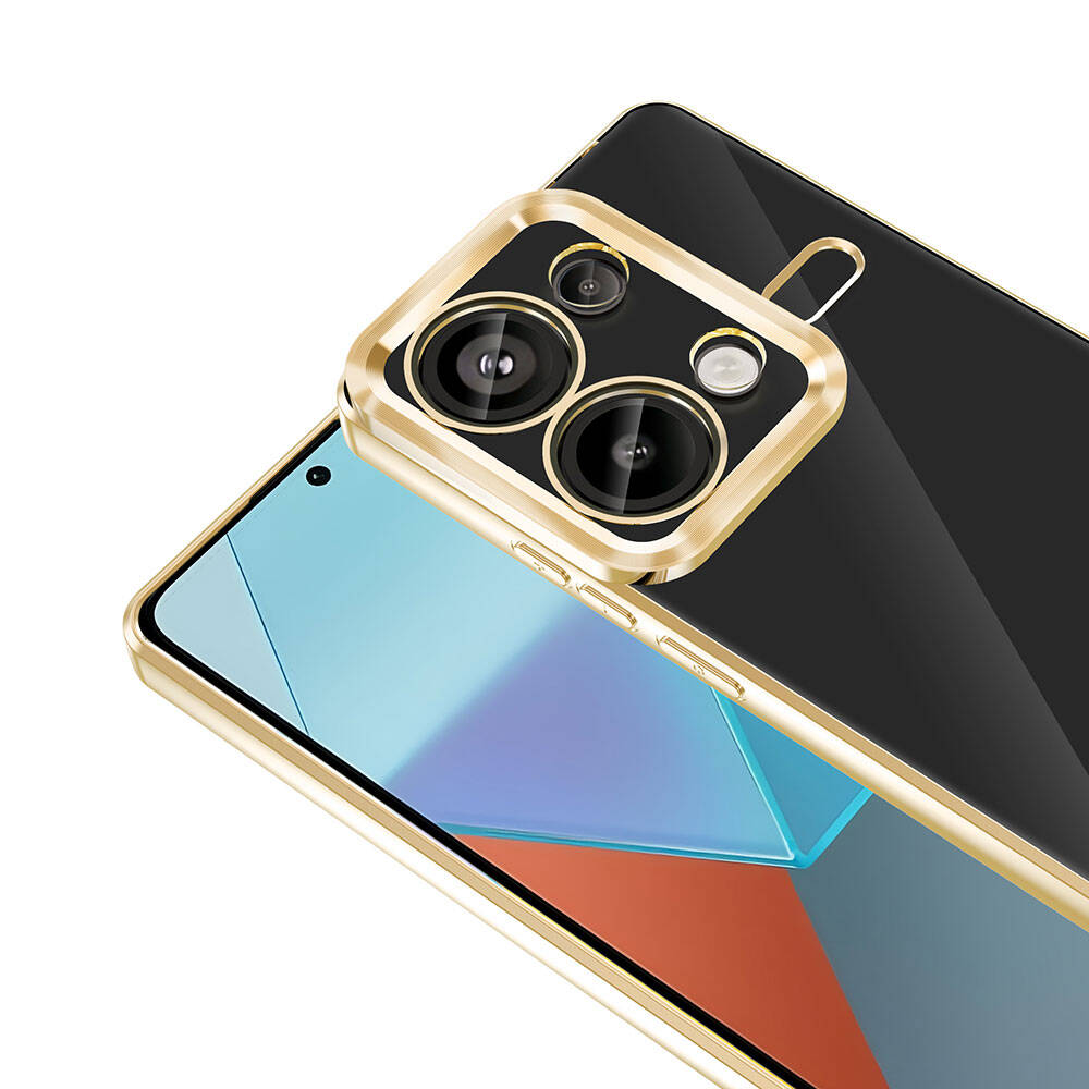 Xiaomi Redmi Note 13 Pro 4G Kılıf Kamera Korumalı Logo Gösteren Zore Omega Kapak Lila