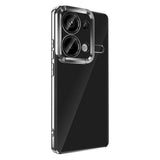 Xiaomi Redmi Note 13 Pro 4G Kılıf Kamera Korumalı Logo Gösteren Zore Omega Kapak Derin Mor