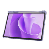 Lenovo Idea Tab Plus 12.1 Kılıf Zore Tri Folding Kalem Bölmeli Standlı Kılıf Mor